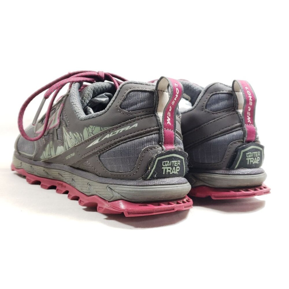 Altra Womens Size 11 Lone Peak-4 Trail Running Shoes Gray & Pink - Picture 5 of 9